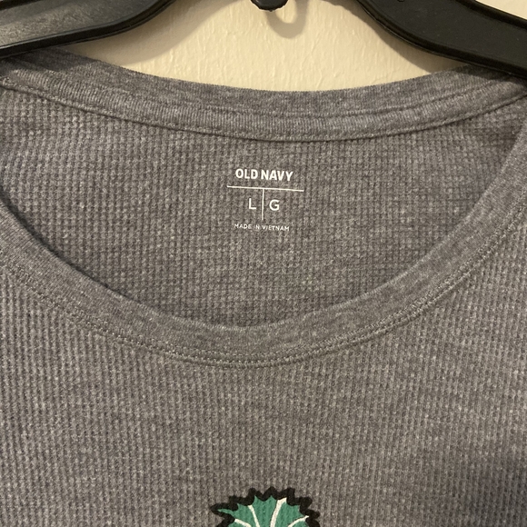 Pug Holiday Waffle Knit Long Sleeve Top - Picture 2 of 2